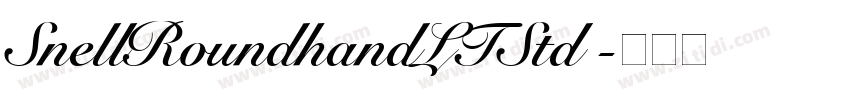 SnellRoundhandLTStd 字体转换